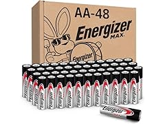 (48 Batteries) Energizer MAX AA Alkaline Batteries