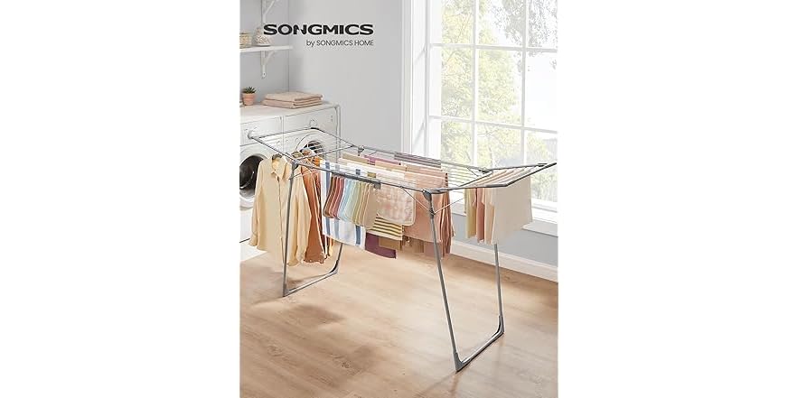 SONGMICS Clothes Drying Rack Foldable