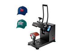 VEVOR Heat Press 6x3.75Inch Curved Element Hat Press Clamshell Design