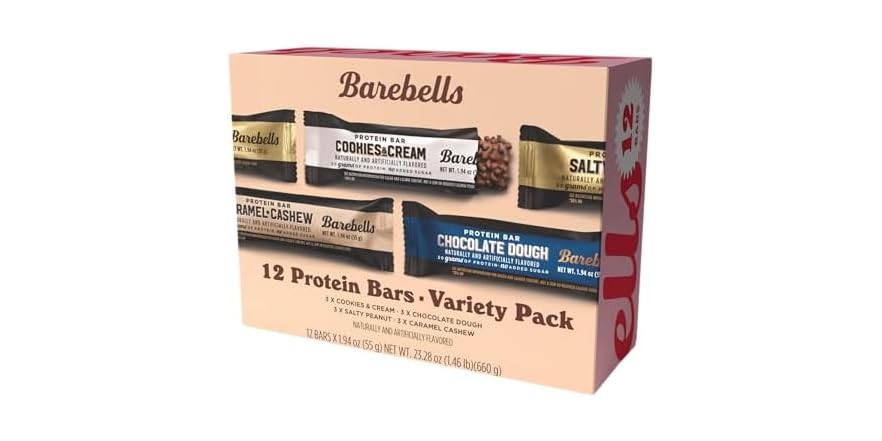 Barebells Protein Bars Variety Pack - 12 Count
