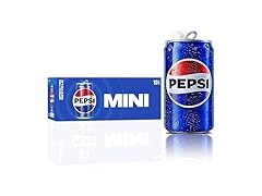 (10 PK) Pepsi Cola Soda Pop, 7.5oz Mini Cans