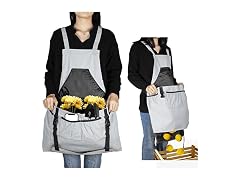 Garden Apron with Pocket for Harvesting