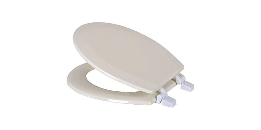 J&V Textiles Beveled Edge Toilet Seat -Choose Color