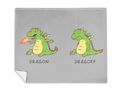 On and Off Mink Fleece Blanket