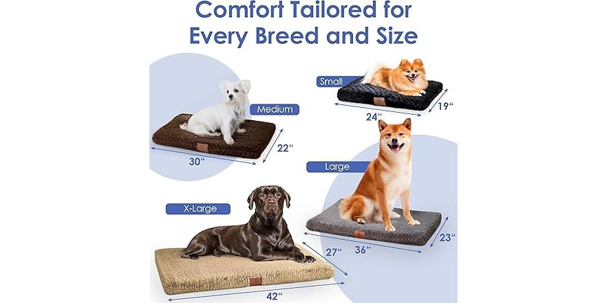 View of AMERICAN KENNEL CLUB Orthopedic Memory Foam Dog Crate Bed,