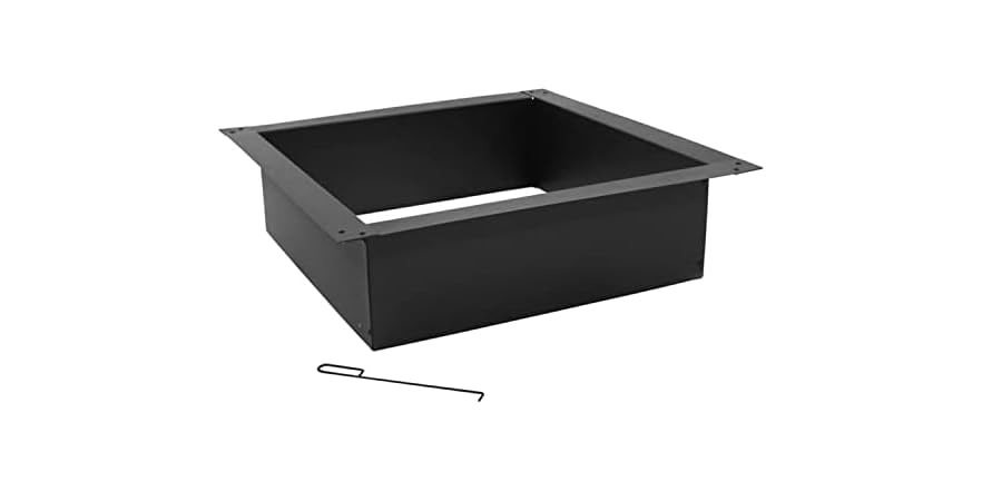 Sunnydaze Decor Fire Pit Rim Liner Black