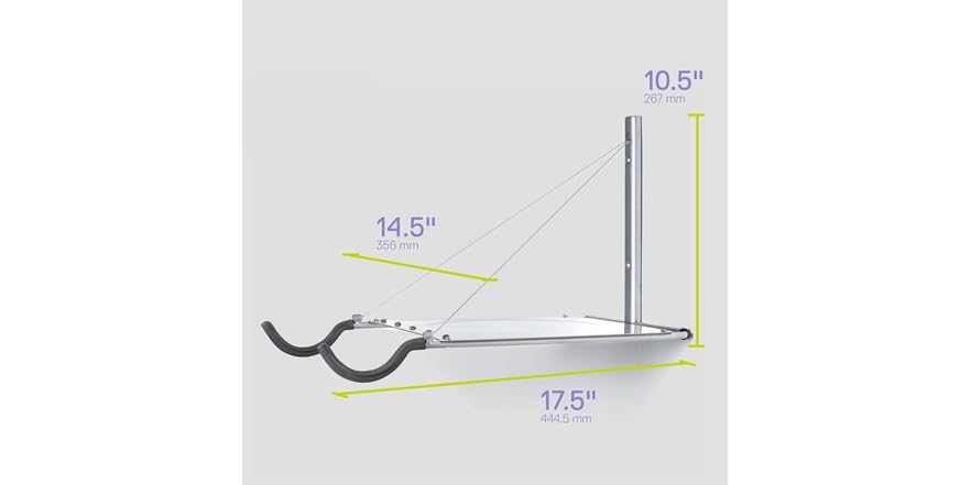 Delta Foldable Single Bike Rack w/Shelf