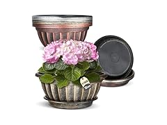 NIKONIKO 6 Pack 12 inch Flower pots