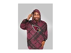 CARDINALS NFL Sherpa Flannel Hoodie Blanket