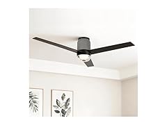 Low Profile Ceiling Fans with Lights & Remote, 52"