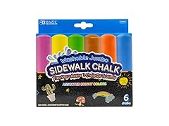 BAZIC Products Jumbo Sidewalk Chalks 6 Colors