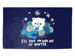 Polar Bear Knitter 3' x 2' Rug