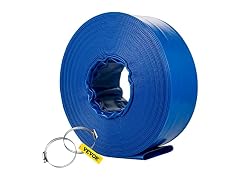 Discharge Hose, 1-1/2" x 100', PVC Fabric Lay