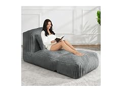 Big Bean Bag Lounger Sofa with Pillow