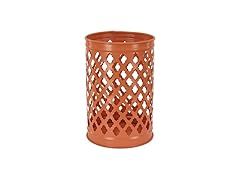 Lantern Candleholder, Pastel Orange, 12 Inches