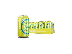 Poppi Sparkling Prebiotic Soda Beverage, Ginger Lime