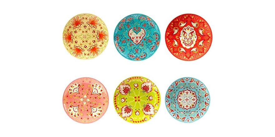 Francesca 8.5" Salad/Dessert Plates, Set of 6