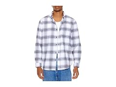 Forever 21  (S) Flannel Shirt White