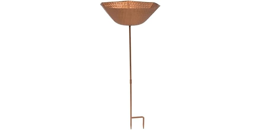 Sunnydaze Hammered Copper Bird Bath