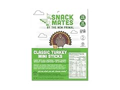 5PK Snack Mates by The New Primal, Turkey Stick
