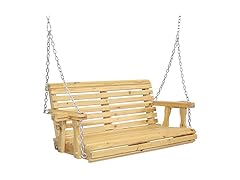 Sunnydaze Traditional Wooden Porch Swing, 58.5"