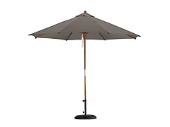 9-Foot Wooden Market Umbrella