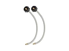 Braided Propane Pigtail Hose, 2pk for RV Regulators