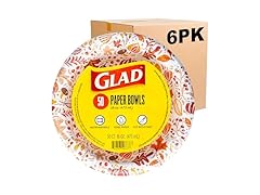 Glad Glad Everyday Disposable Paper Bowls wit