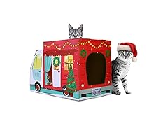 American Cat Club Christmas Cat House and Scratcher