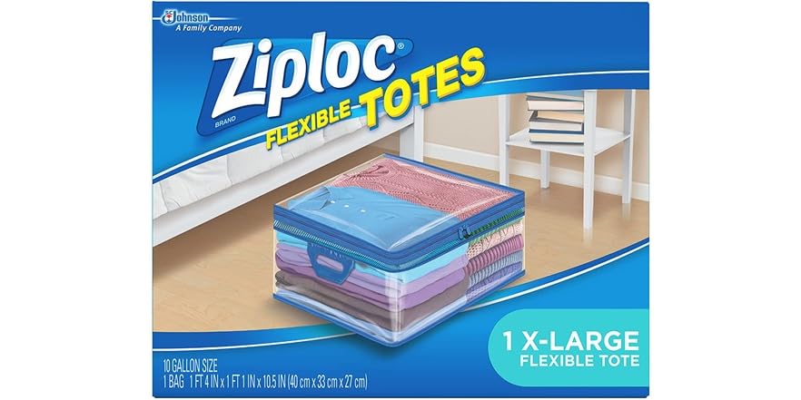 Ziploc Flexible Totes Clothes and Blanket Storage