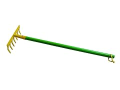 Tierra Garden 24.4" Soil Rake Yellow/Green