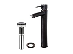 VIGO Shadow Bathroom Vessel Faucet in Antique Rubbed Bronze with Pop up