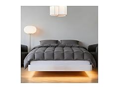 Grey King Size Feather Down Comforter