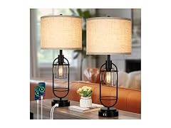 TOBUSA 29'' Tall Table Lamps, 2-Light Farmhouse