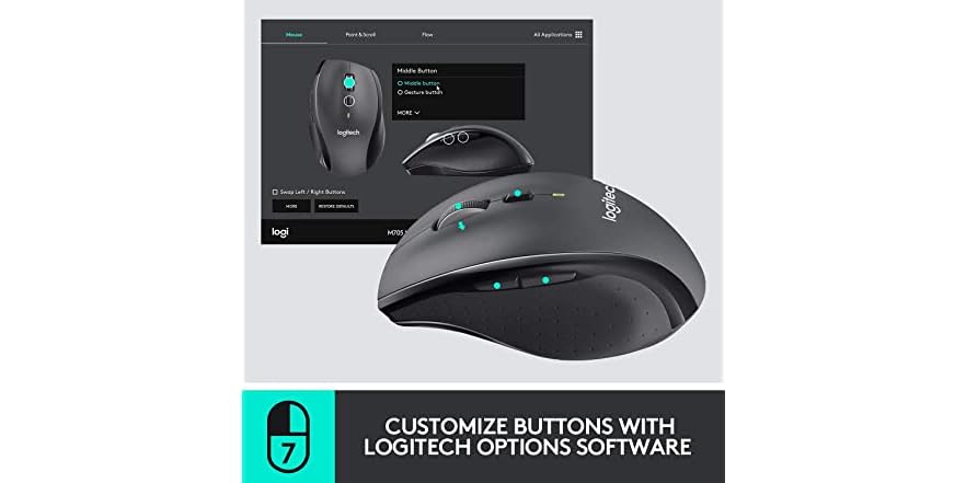 Logitech MK570 Wireless Wave Keyboard and Mouse Combo (Open Box)