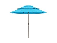 ABCCANOPY 3 Tiers Patio Umbrella 11ft Blue
