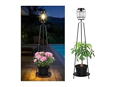 TOWPONICS Outdoor Floor Lamp with Planter