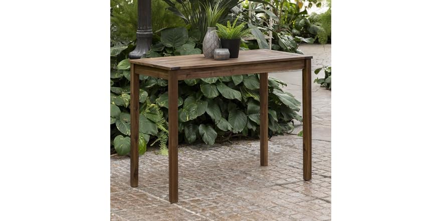 Acacia Wood Counter Height Table