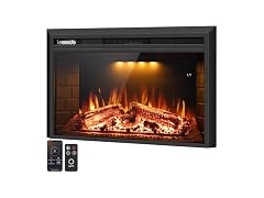 SereneLife Electric Fireplace Wall Mount