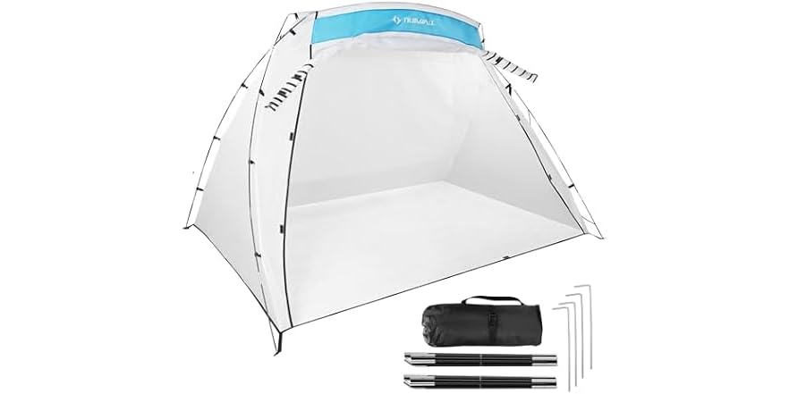 TILSWALL Paint Booth White, 8.86 x5.91 x5.58 ft