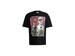 HUGO Mens (2XL) Tsunoda Graphic F1 Racing Bull Tee Blk