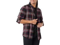 Amazon Essentials Men (L) Shirt Black Burgundy Gre