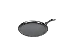 Lodge Cast Iron Round Griddle, Pre-Seasoned, 10.5-inch