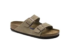 Birkenstock Unisex Arizona Sandal SFB Suede Taupe