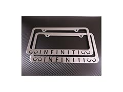 New Infiniti Chrome License Plate Frames