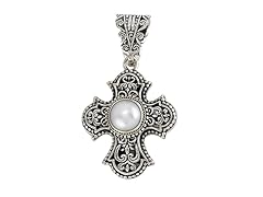 Freshwater Pearl Cross Pendant