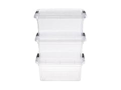 Simplify 3 Piece 3.2LT Clear Storage Container Set