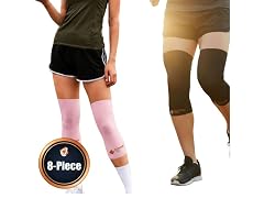 Pink & Black Knee Copper 8-Piece