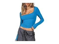 Ggov Women Long Sleeve Crop Top