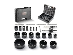 Hole Saw Kit, 18 PCS Saw Blades, 6 Drill Bits